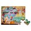 Puzzle dotykové Deň v zoologickej záhrade s textúrou 20 dielov od 3-6 rokov