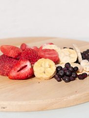 Früchte und Tiere 70g – Erdbeere, Banane, Blaubeere