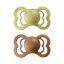 BIBS Supreme Naturkautschuk-Schnuller 2 Stück – Größe 1 verschiedene Typen - BIBS Supreme-Schnuller: vanilla/peach