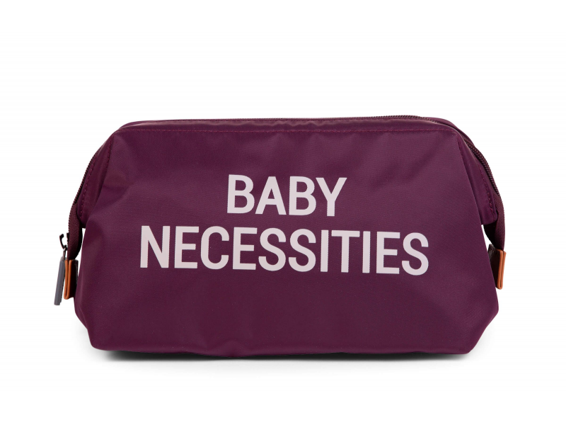 Kulturbeutel Babybedarf Aubergine