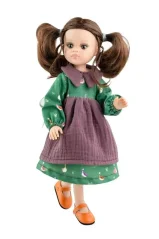 Noelia-Puppe im grünen Kleid – beweglich