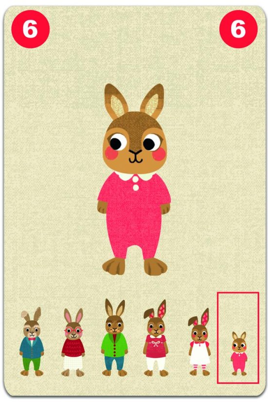 Glückliche Familien: kooperatives Kartenspiel