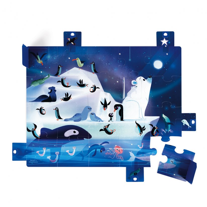 Puzzle Antarktida s překvapením 20 ks