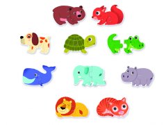 Puzzle duo-trio - Zvířátka