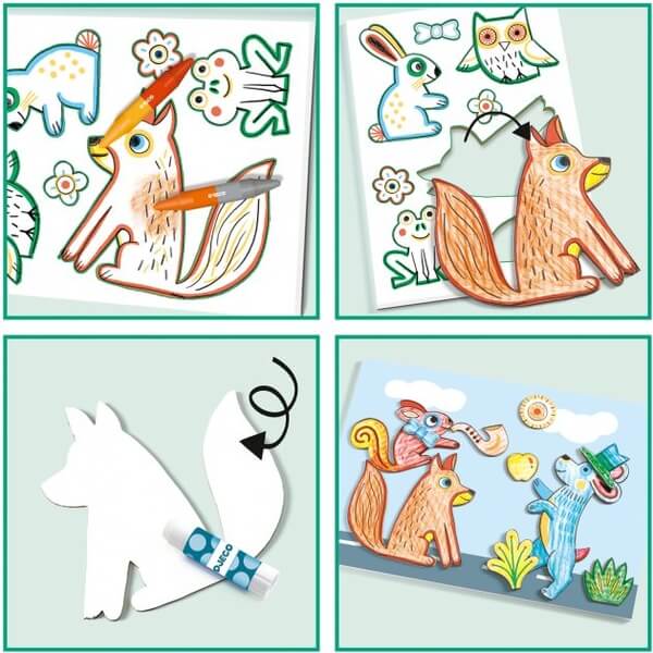 Erschaffe eine Tierwelt – Collage