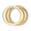 BIBS Loops Ringe 12 Stück Elfenbein-Honig-Bienen-Sand