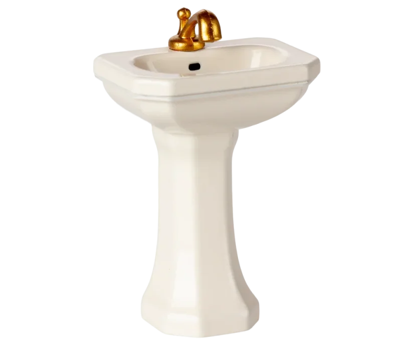 Cremeweißes Waschbecken Maileg