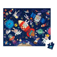 Puzzle v kufříku Raketa ve vesmíru 54 ks