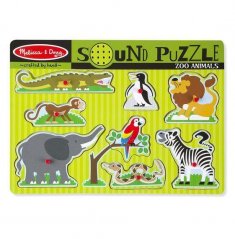 Drevené puzzle so zvukmi Zoo