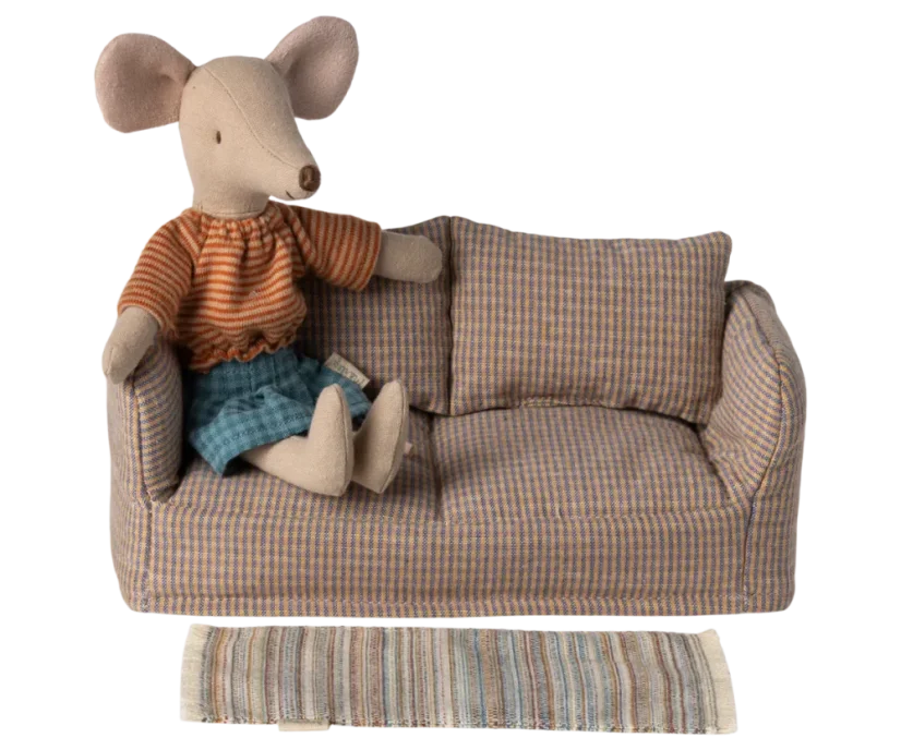 Miniatúrny koberec Striped large Maileg
