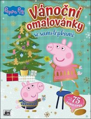 Peppa Pig Weihnachts-Malvorlagen/mit Aufklebern