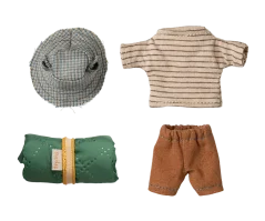 Myš turista, veľký brat - Tenké prúžky Maileg