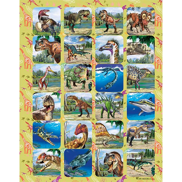 1 000 samolepiek v zošite Dinosaury