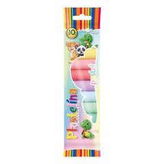 Plastelína 10 odstínů, 200g Pastel