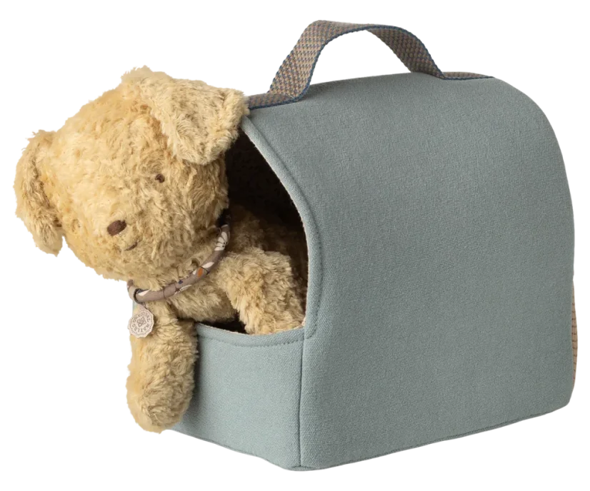 Prepravka pre plyšové zvieratká Dusty blue Maileg