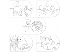 Malvorlagen mit Aquarellfarben Forest Friends Little Dutch