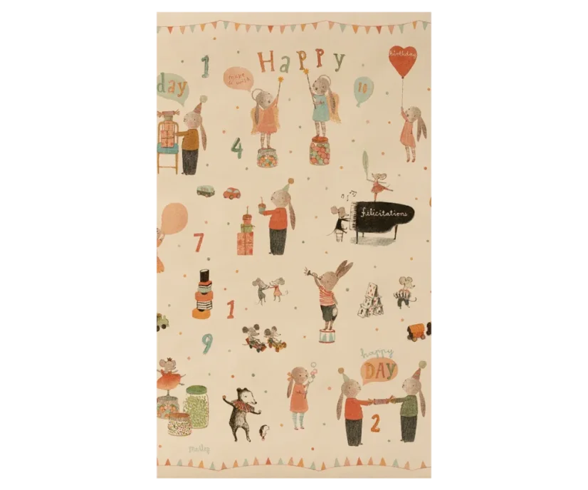 Balicí papír Happy Day - 10 M Maileg