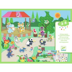 Ablösbare Aufkleber Musikalische Begleitung