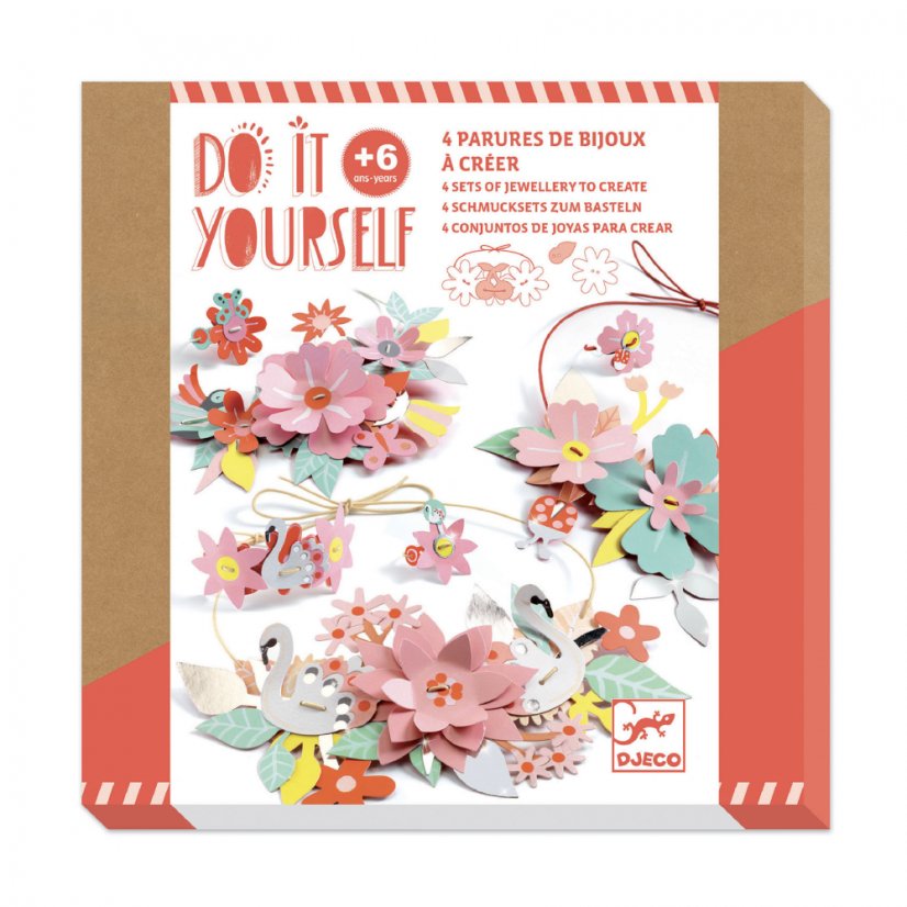 DIY-selber machen: Farbenfroher Spaß: 4 Sets Papierschmuck