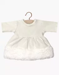 Faustine-Kleid für eine Puppe – Weiß