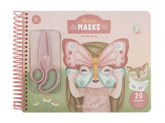 Little Dutch Rosa-Ausschnittmaskenbuch