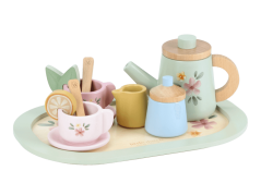 Little Dutch Čajový set dřevěný s květinovým potiskem