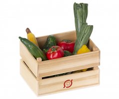 Kiste mit Gemüse und Obst Maileg