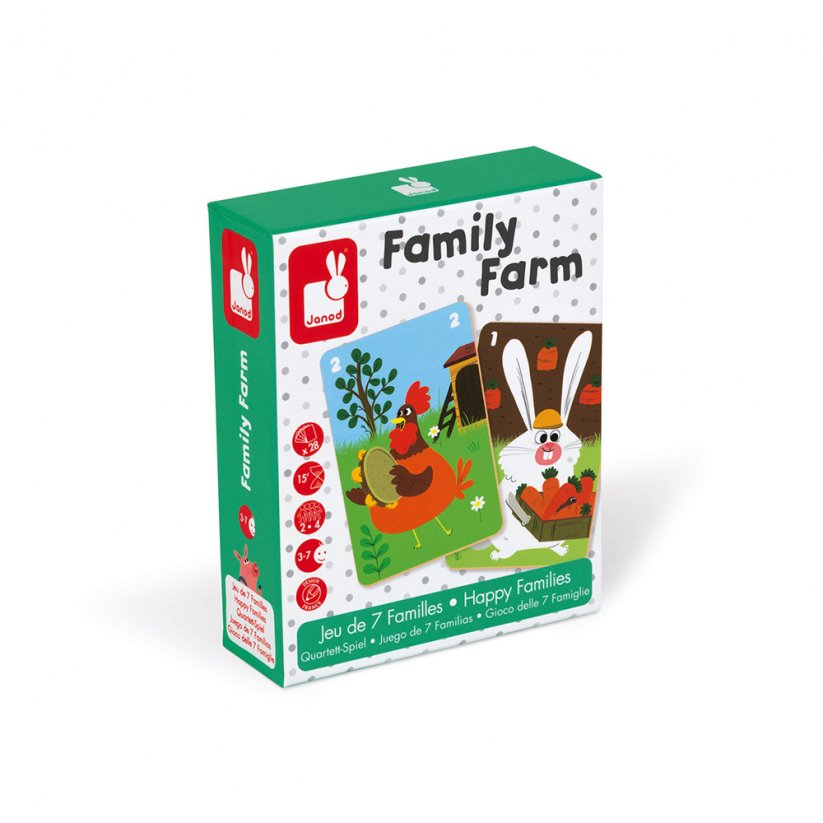 Familienbauernhof-Kartenspiel