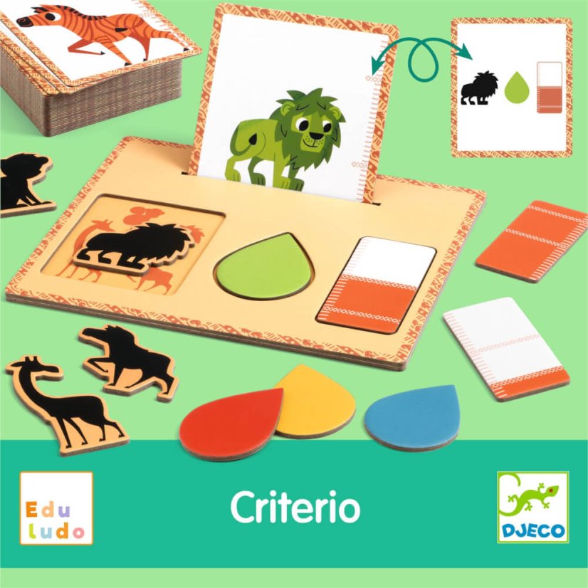 Eduludo: Criterio – ein Spiel zur Form-, Farb- und Größenerkennung