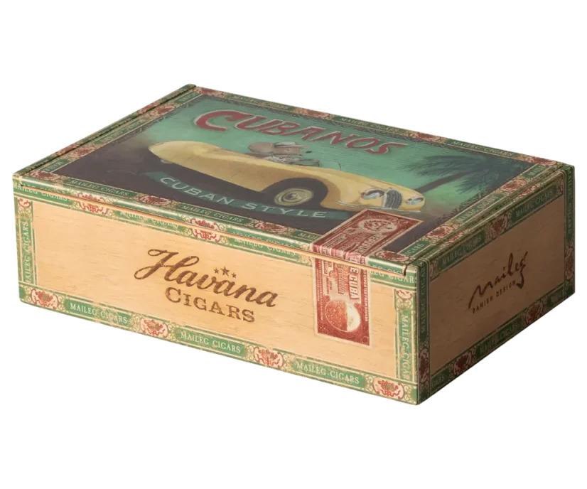 Babka a dedko v cigarovom boxe Maileg