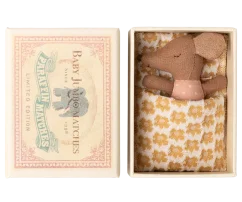 Babymaus in einer Schachtel rose Maileg