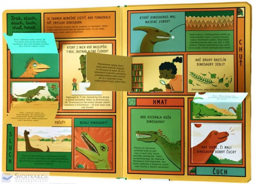 Leben auf der Erde Dinosaurier – 100 Fragen und 70 Fenster
