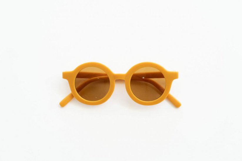 Kulaté dětské sluneční brýle různé barvy - Barvy Grech & Co.: BURLWOOD