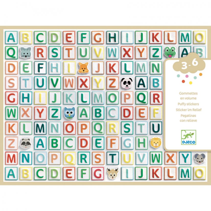 Aufkleber: Alphabet