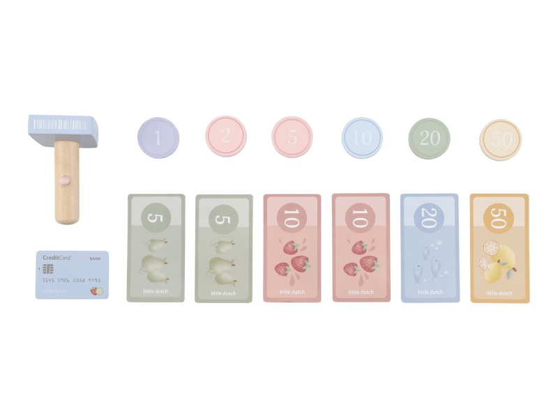 Little Dutch Registrierkasse mit Scanner und Kartenleser, Holz