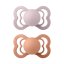 BIBS Supreme Naturkautschuk-Schnuller 2 Stück – Größe 1 verschiedene Typen - BIBS Supreme-Schnuller: vanilla/peach