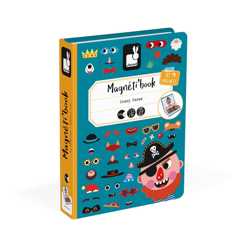 Magnetibook Zábavné tváre chlapci