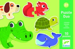 Puzzle duo-trio - Zvířátka