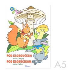 Omalovánka A5 - Pod kloboučkem - naše houby