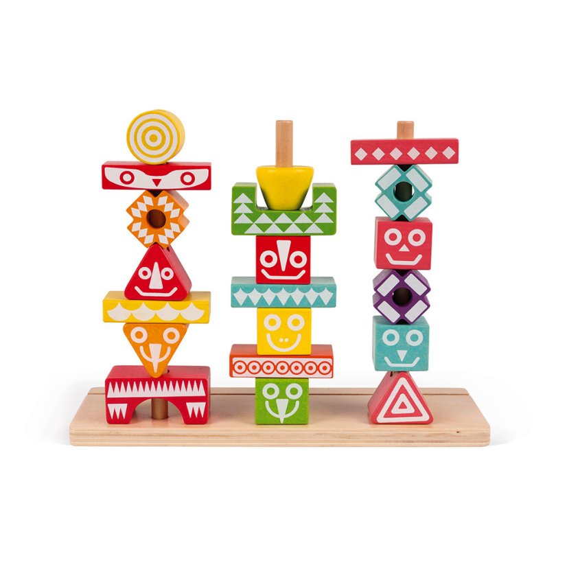I Wood stavebnica Indiánsky totem