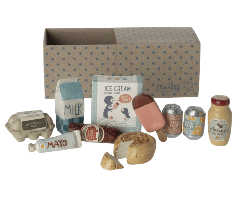 Miniatúrny box s potravinami Maileg
