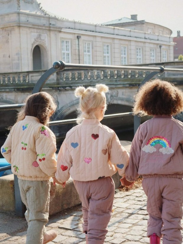 Detská bunda bomber Cameo srdiečka rôzne veľkosti