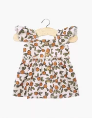 Élisa-Kleid für die Puppe – Fleurs d'orange