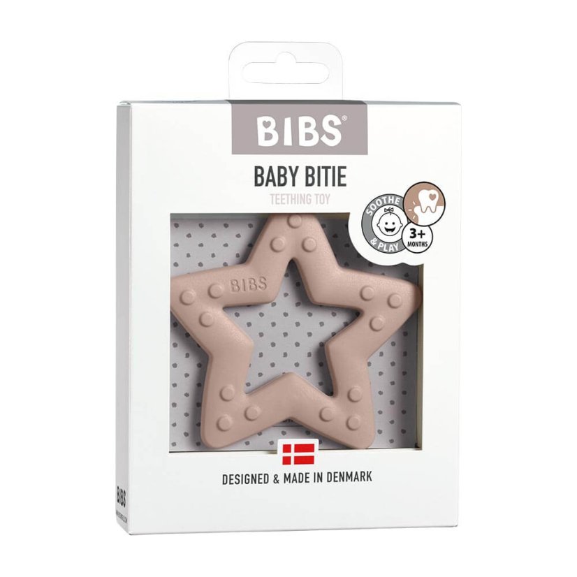 BIBS Baby Beating Beißring STAR verschiedene Ausführungen - BIBS Baby Beating Beißring: Baby blue