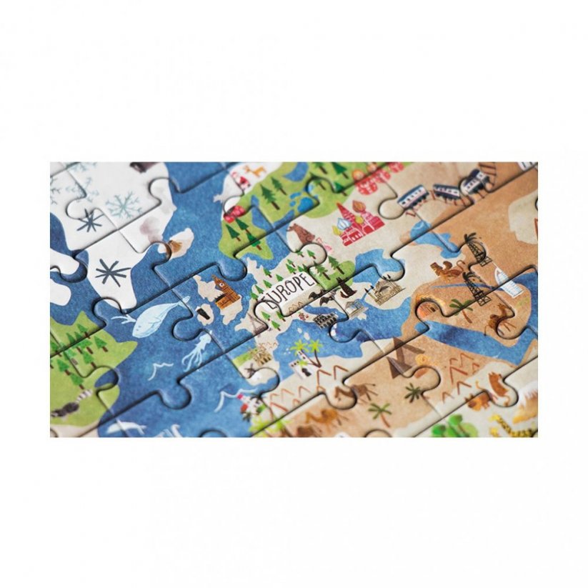 Kapesní puzzle Kolem světa - 100 dílků