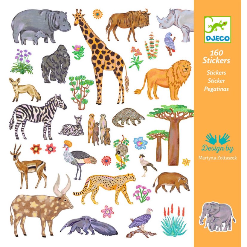 Kenia-Aufkleber (160 Stück)