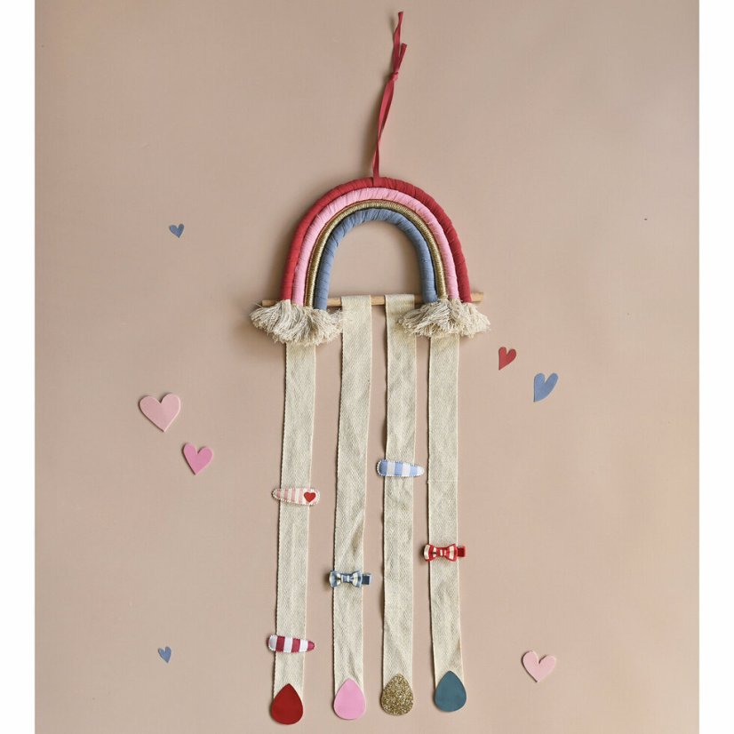 Büroklammerhalter in leuchtendem Regenbogen