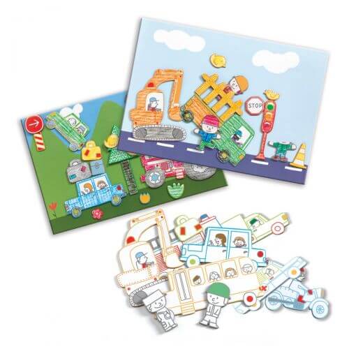 Erschaffen Sie eine Welt der Transportmittel – eine Collage