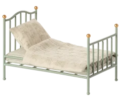 Vintage-Bett aus Metall, Minze Maileg