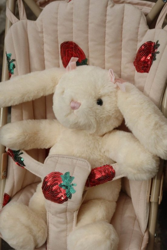 Kočárek pro panenky strawberry